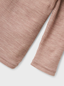 NAME IT Langærmet Uld Bluse Wax Shadow Gray